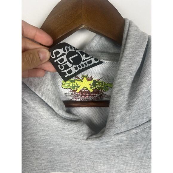 Sp5der Hoodie Beluga – Black Label, Designer Streetwear Sz L - Picture 6 of 11